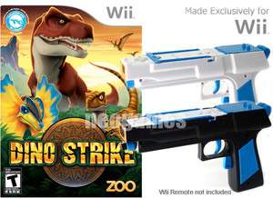Dino Strike Wii Nintendo BUNDLE + 2x Light Guns for Wii  