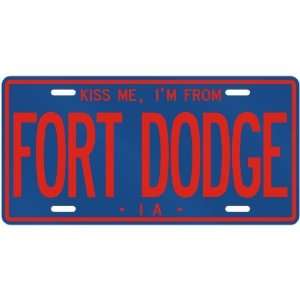   AM FROM FORT DODGE  IOWALICENSE PLATE SIGN USA CITY