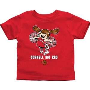 Cornell Big Red Toddler Cheer Squad T Shirt   Red:  Sports 
