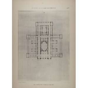  1902 Print Courtois Suffit Architect Palais Floor Plan 