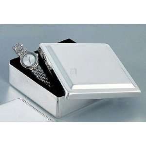 SQUARE LIFT TOP BOX, SILVER PLATED.:  Home & Kitchen