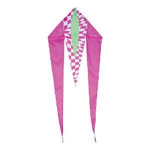   Kites & Designs Fun Flyer, Mini Flo Tail Pink Opt Art Toys & Games