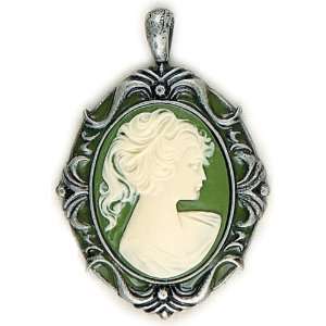  Blue Moon Lost & Found Pendants Cameo Sage/Ant.Slv 