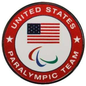    Olympics USA Paralympic Team Round Logo Pin: Sports & Outdoors