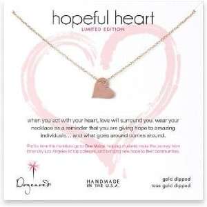  Dogeared limited edition hopeful heart karma necklace with 