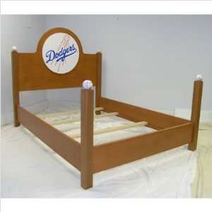 Los Angeles Dodgers Bed Size Twin, Finish Natural 