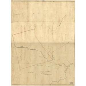  Civil War Map Copy of map of Ellen Smith 10,000 acres 