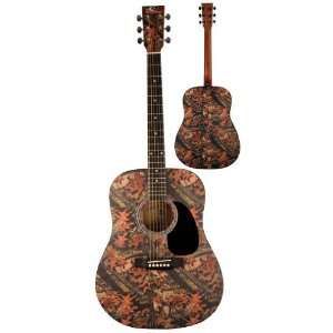    Mossy Oak 6 String Dreadnought Acoustic Guitar Musical Instruments