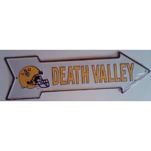  LSU Death Valley Metal Arrow Sign