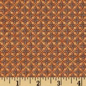  44 Wide Petal Me Pink Star Flower Orange Fabric By The 