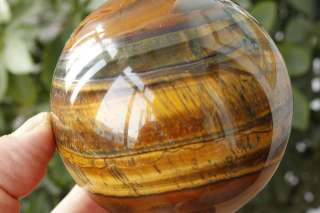 Item Name Gorgeous 76mm AAA Yellow Blue Tigers Eye Sphere Chatoyant 