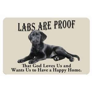  Labs are Proof God Loves Us Doormat Labrador Black 