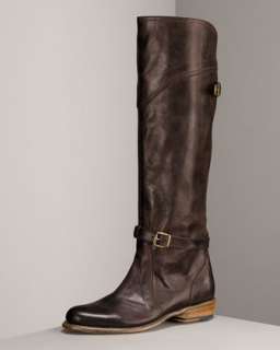 Leather Buckle Boot  