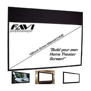   16:9 projector / projection screen material   matte white: Electronics