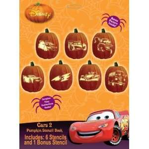 Disney Cars 2 Pumpkin Stencil Book