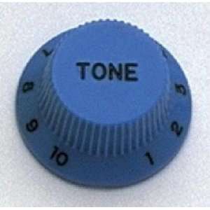  2 Tone Knobs Blue for Strat fits US Split Shaft Pots 