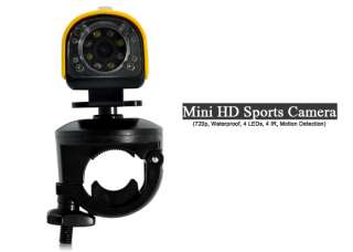 Mini sports camera High definition 720p Ultra durable With bicycle 