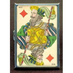  PLAYING CARD 1850 KING DIAMONDS ID Holder, Cigarette Case 