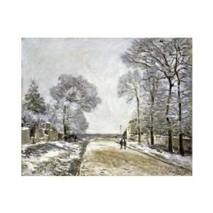 Alfred Sisley   The Road, Effect Of Snow (la Route, Effet De Neige 