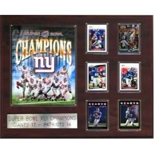New York Giants Super Bowl XLII Champs 16x20 Plaque:  