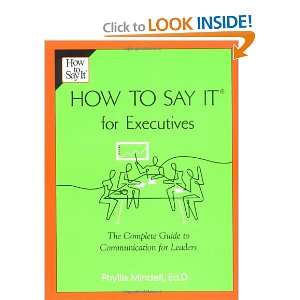  How to Say it for Executives The Complete Guide to 