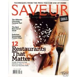  Saveur April 2009 12 Restaurants That Matter Special Issue 
