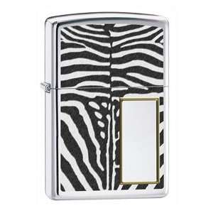 Zebra Print Personalized Zippo Lighter:  Kitchen & Dining