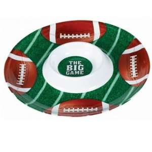  Chip and Dip Round Football Tray 