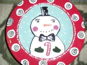 Bethany Lowe Bloom Snowman Christmas Bowl NEW  
