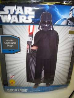 NEW Star Wars Darth Vader Costume Mask & Cape OSFM  