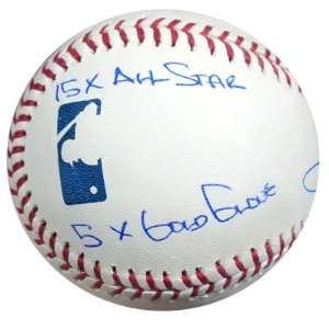 com Tony Gwynn Autographed/Hand Signed MLB Baseball Statball (6 Stats 