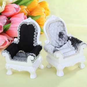   Elegant Chairs Jewelry Ring Display Polyresin Holder