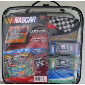  Nascar Game Rug with 2 Authentic Race Cars: Everything 