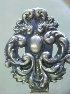 Victorian silver plated Nouveau chatelaine clip top  