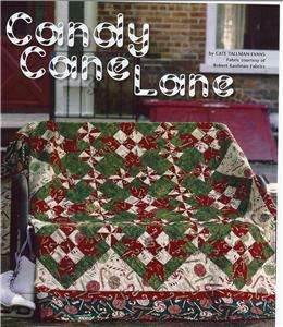 CANDY CANE LANE ~ CHRISTMAS PATCHWORK QUILT PATTERN  