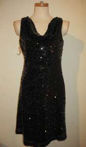   Allover Sequin Beaded Glitter Cocktail Evening Dress NWT 6 10  