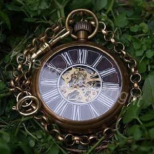  Vintage Mahogany Dial Mechanical Pocket Watch Everything 