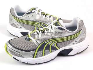 Puma Axis Silver Metallic New Navy Lime Punch Running 185104 06  