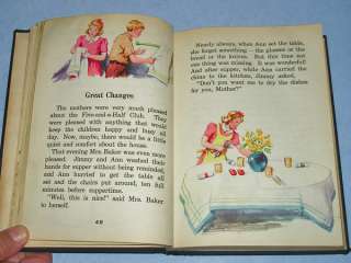 Vintage 50s Alice & Jerry Children School Reading Books Five and a 