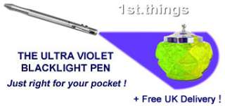 This pens UV lamp will make Uranium Glass and Vaseline Glass glow 
