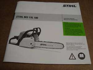 STIHL MS170 MS180C MINI BOSS OWNERS MANUAL NEW  