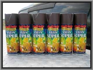 Cans CHOCOLATE BROWN Satin Super Spray Paint Hobbies  