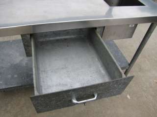 Stainless Steel Food Service Prep Tables With Strainer Sink  