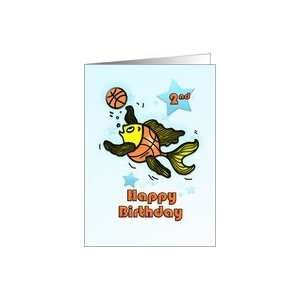   , Fish playing Basketball cute funny kids cartoon Card Toys & Games