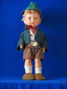 Vintage 1960s Boy 11 Goebel Doll w/tag / Vinyl / Displayed / No Box 