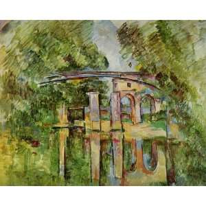  Oil Painting Aqueduct and Lock Paul Cezanne Hand Painted 