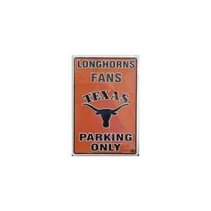  University of Texas Longhorns Fans Parking Only NCAA Tin 