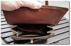 vintage John Romain 70s Hand Bag Purse leather basketweave RARE OLD 