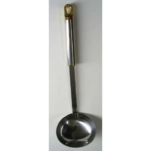   Stainless Steel Ladle Utensil With Gold Plated Tips