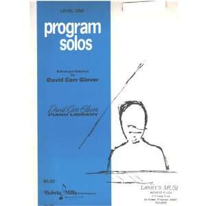 Program Solos, David Carr Clover Piano Library, Level 1: edited and 